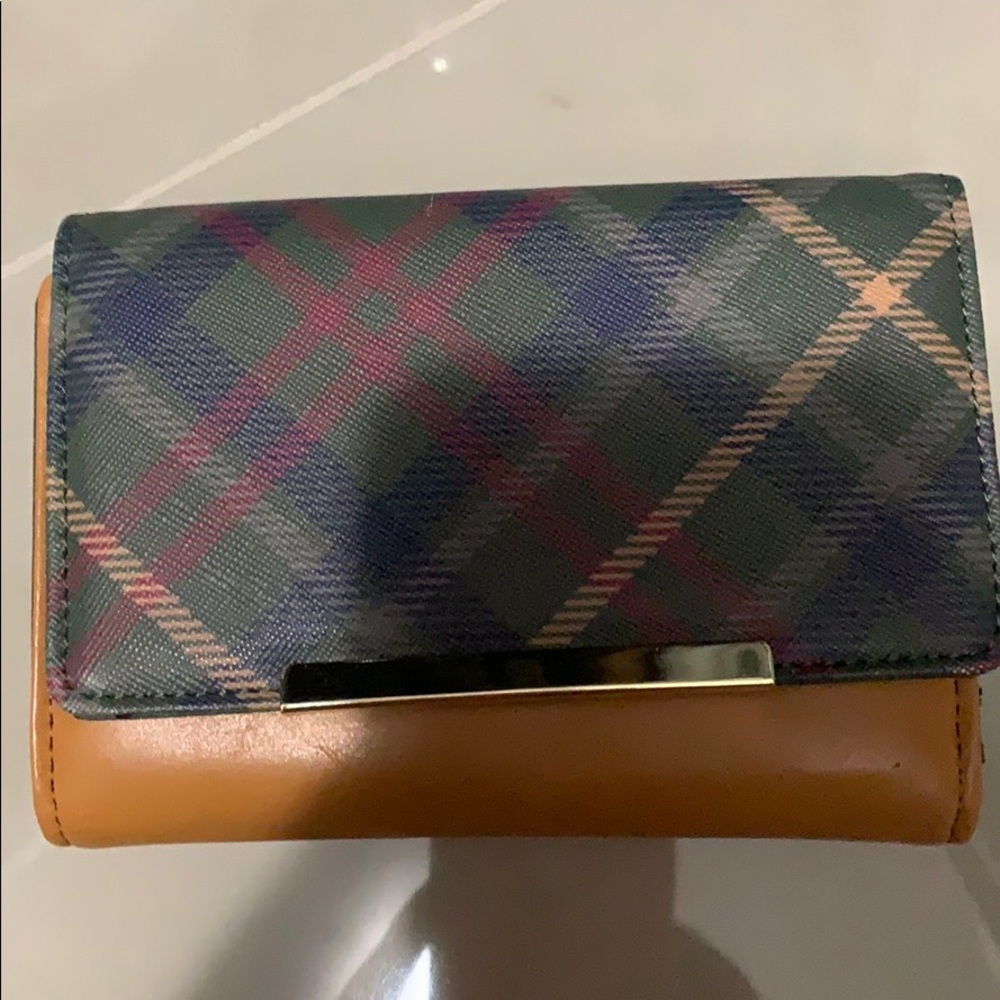 Mundi wallet- brown with safe keeper- 80% off